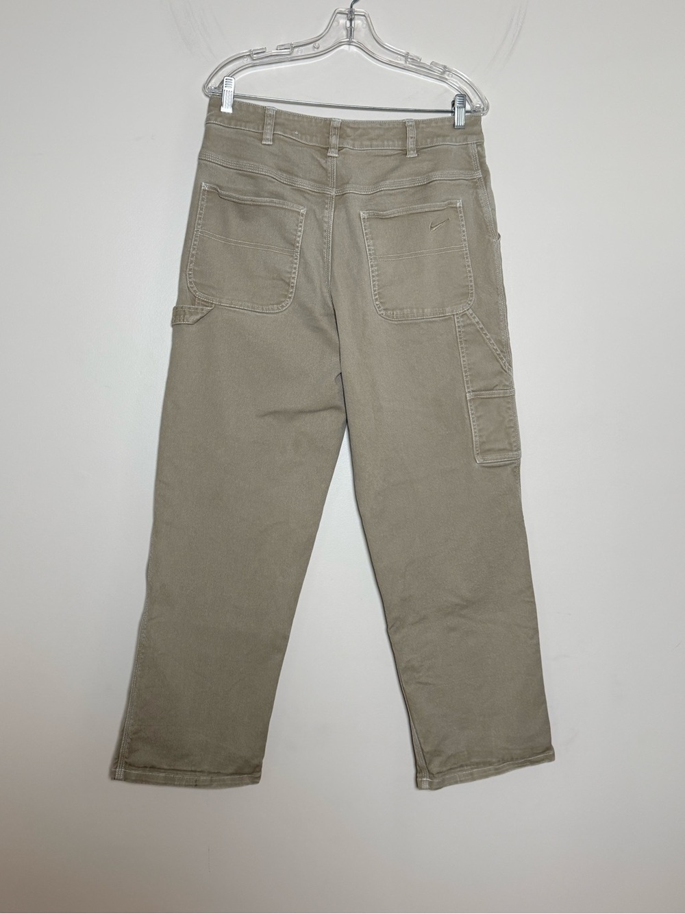 Nike Life Men’s Premium Carpenter Pants Khaki Twill Workwear 32 M - Picture 3 of 10
